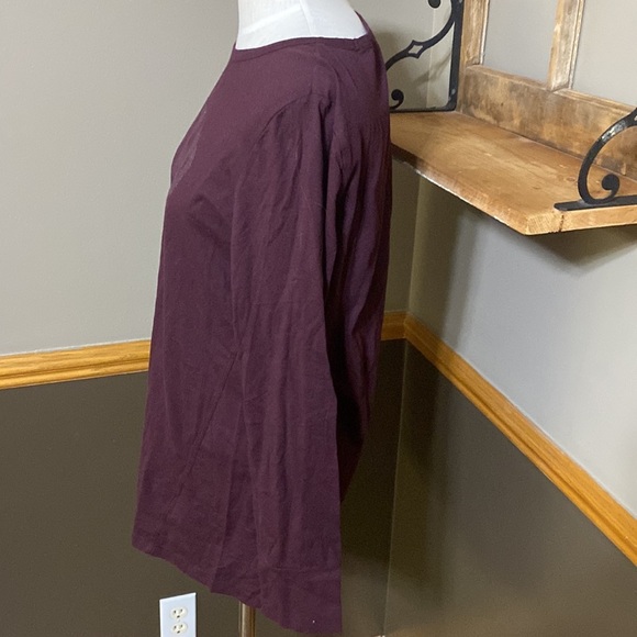 Gap deep maroon and pink long sleeve tee NWT size large NWT - Picture 3 of 7